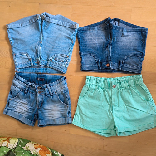 Mädchen jeansshorts set - mädchen,