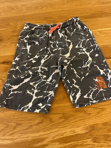 Grau weiß melierte shorts - grau-weiß,