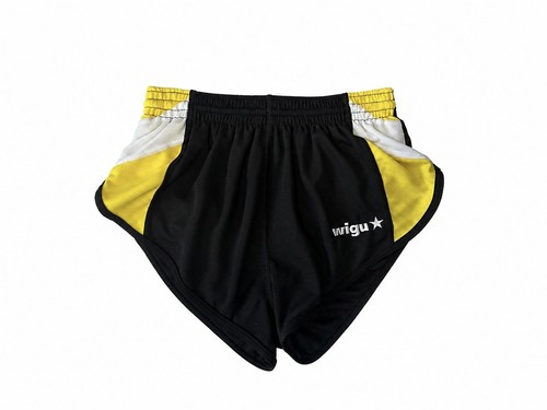 Schwarze sportshorts gelb - schwarze, |